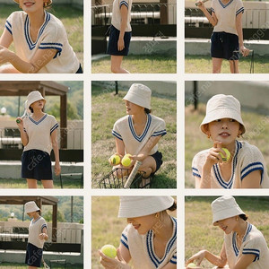 엘보른 elborn 아미 스웨터 베스트 Amie Sweater Vest 이브닝블루 새상품