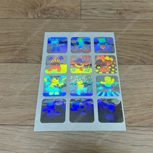 샌디라이온 홀로그램 테디 빈티지 스티커