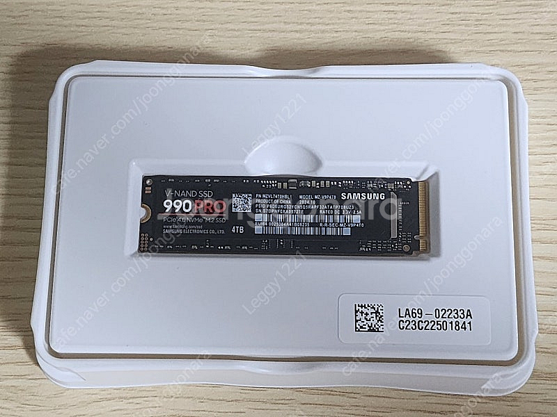 삼성 990 pro 4tb ssd--0
