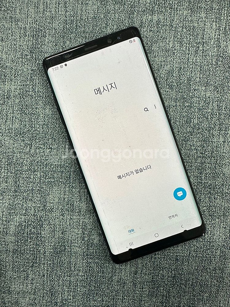 갤럭시노트8 64G 블랙 파손X 하단 미세 점 상태좋은...--4
