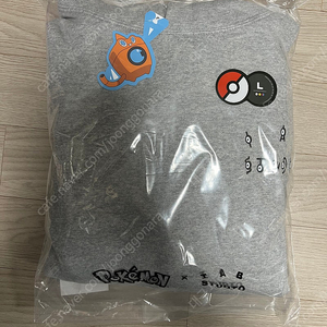 아이앱 X 포켓몬 안농 후드 그레이 L , XL , XXL 사이즈 판매 (대구)