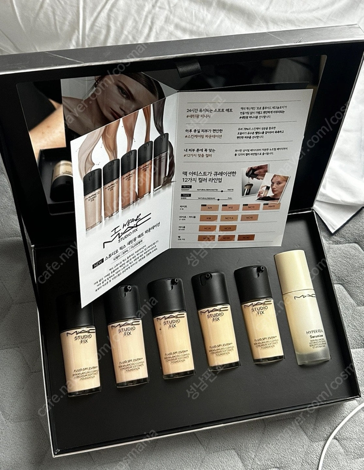 [화장품대정리](새상품)맥스튜디오 롱웨어쿠션, 랑콤뗑이돌30ml, 맥 슬릭새틴립스틱,립펜슬, 아르마니 글로우파운데이... 이미지