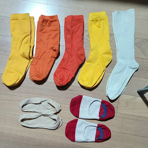 새상품포함 여성 컬러 양말 덧신 7개모두