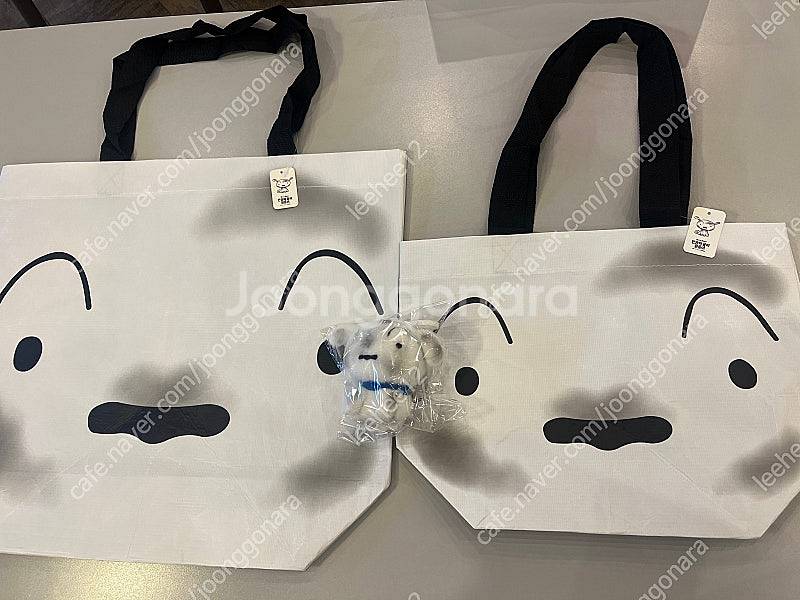 짱구는 못말려 탄광마을의 흰둥이 키링 리유저블백 3종--0