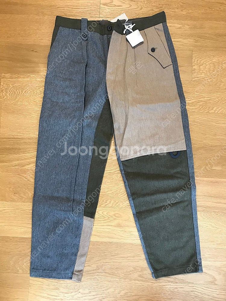컬러비콘 울 패치워크 팬츠 사이즈 3--0