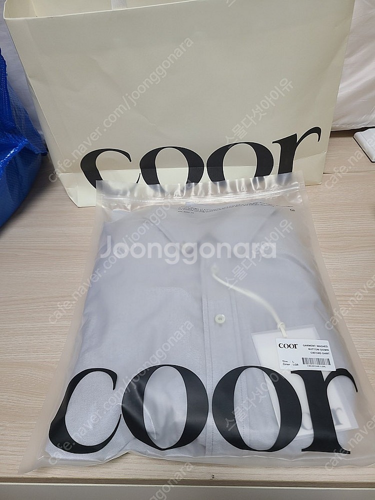 쿠어 가먼트 워시드 버튼 다운 옥스퍼드 셔츠 coor ...--1