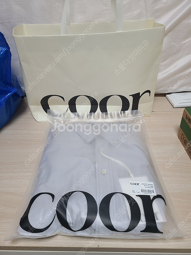 쿠어 가먼트 워시드 버튼 다운 옥스퍼드 셔츠 coor ...--2