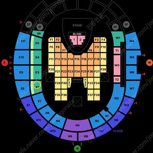 블랙핑크 콘서트 막콘 R석 E2구역 양도