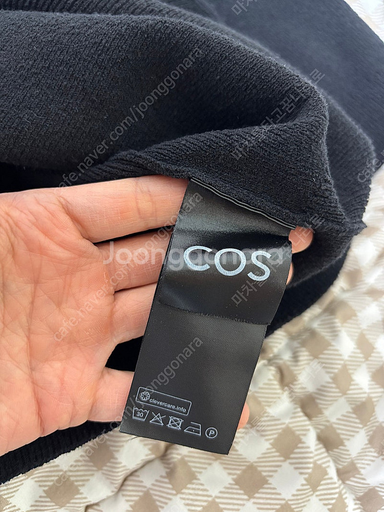 [미착용 새상품] COS 코스 크롭 쇼트 슬리브 가디건...--3