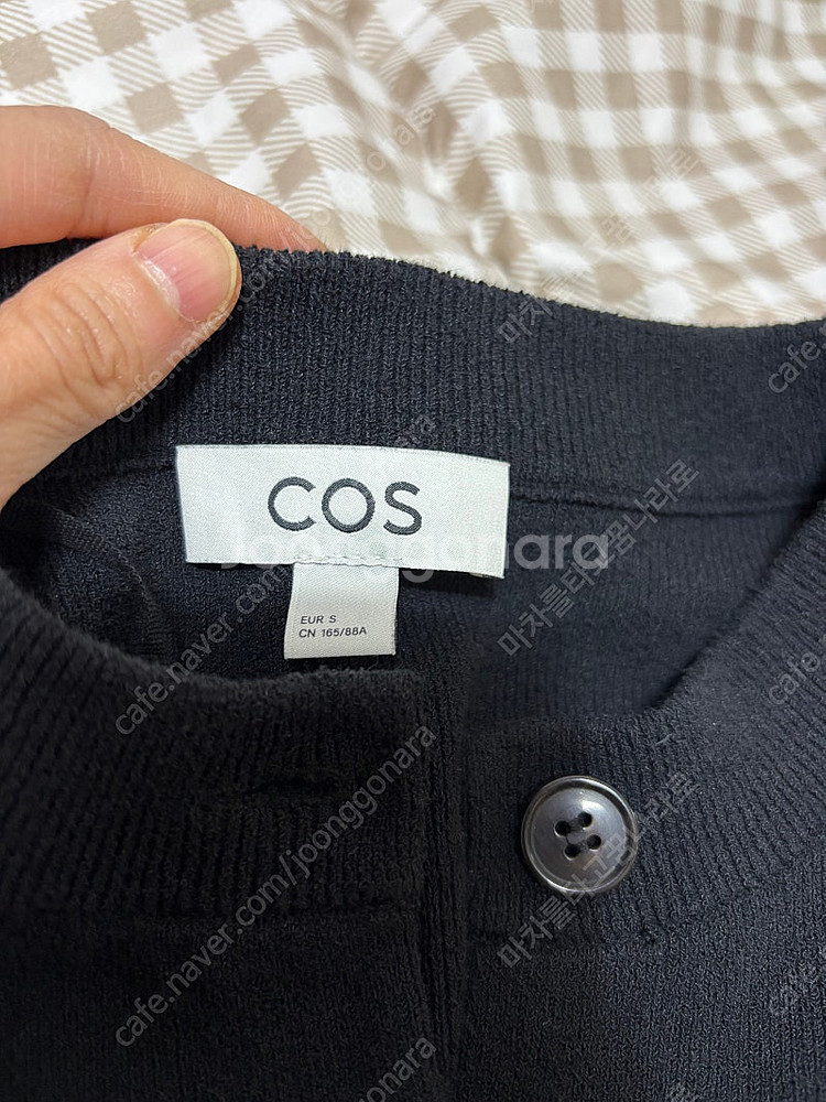 [미착용 새상품] COS 코스 크롭 쇼트 슬리브 가디건...--4