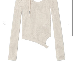 글로니 ISA ASYMMETRICAL KNIT TOP (CORN)