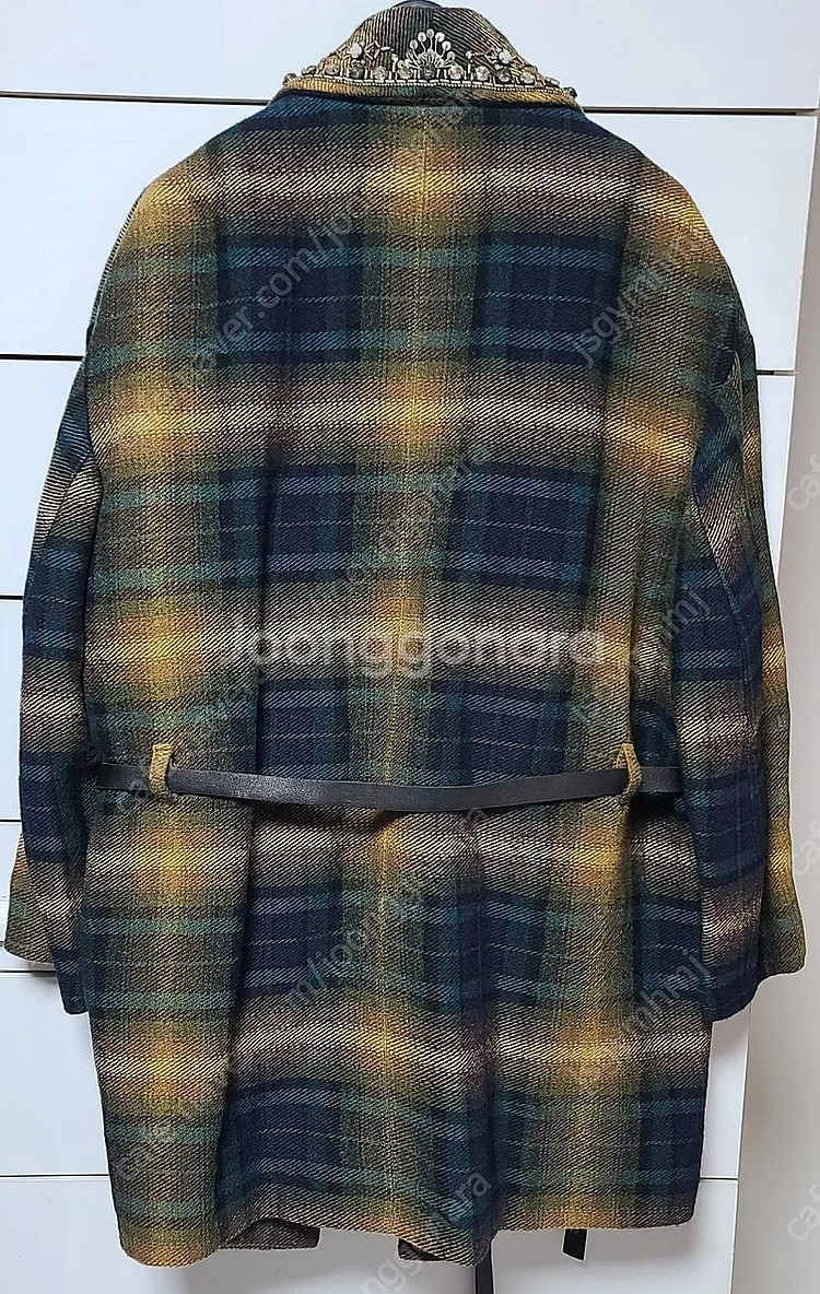 이자벨마랑 스파클링 라펠 체크 자켓--8