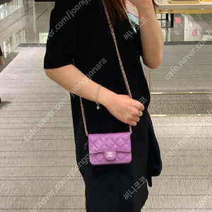 샤넬 클래식 캐비어 플랩 카드지갑 체인백 새상품