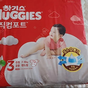 하기스 매직컴포트 중형 72매 1팩