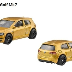 핫휠 폭스바겐 골프 MK7 골드 다이캐스트+케이스 레어템 미개봉 새상품
