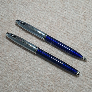 Sheaffer(쉐퍼) SF100 Chrome Blue CT F Nib 만년필+샤프