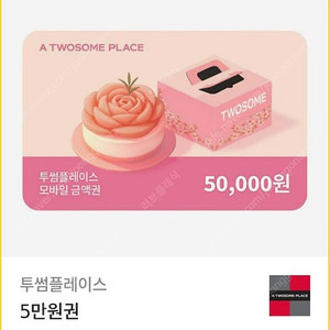 투썸플레이스 5만원 금액권
