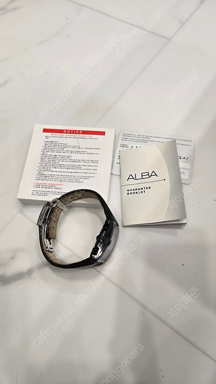 ALBA AF3B53X1 가죽밴드 시계--8
