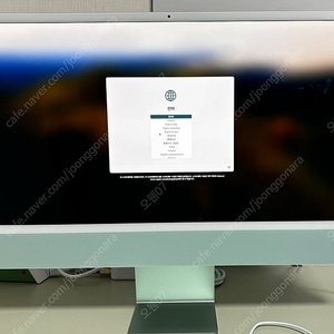 아이맥 M1 고급형 그린 8코어, 16GB, SSD 512GB