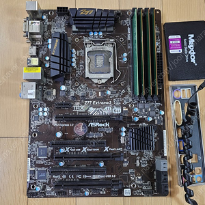 z77 extreme3 + 16g ram + 240g ssd 팝니다 , 택포 43000원