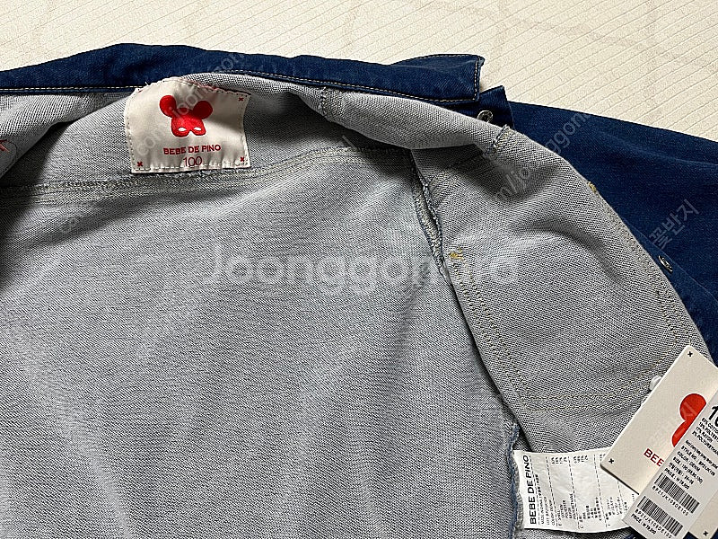베베드피노 메르시 체리 데님 청자켓 100--3