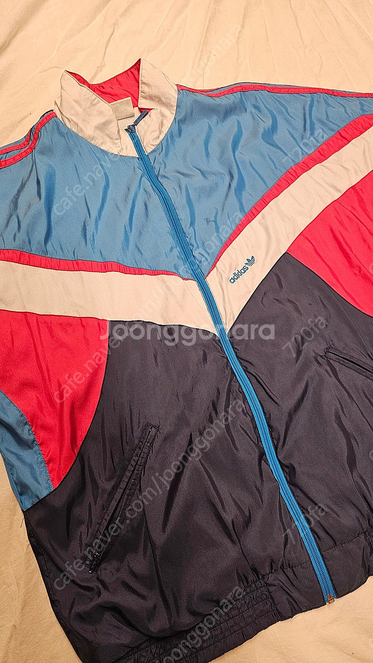 프랑스 아디다스 바람막이 저지 점퍼 남여공용 레트로 빈...--0