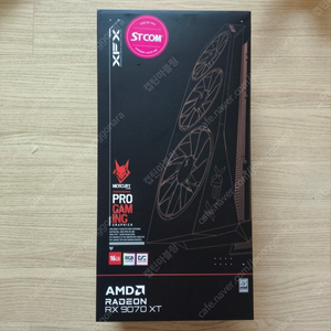 미사용품 XFX 라데온 RX 9070 XT MERCURY 머큐리 RGB OC D6 16GB