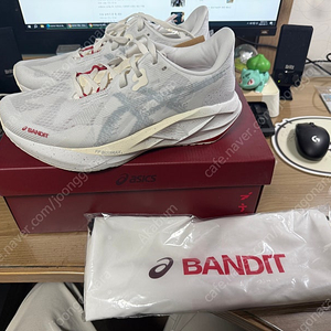 아식스 노바블라스트5 밴딧러닝 bandit running 콜라보 270, 우먼스275