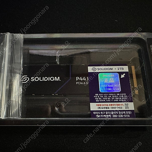 미개봉 솔리다임 P44 Pro 2TB 벌크 팝니다.
