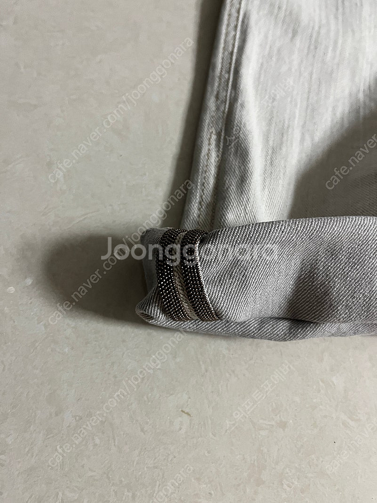 브루넬로 쿠치넬리 모닐리 데님 크롭진--4