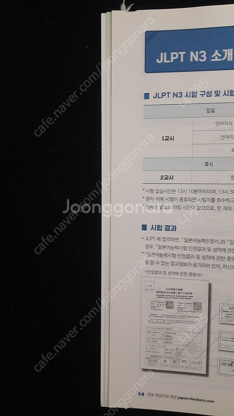 <택포>일본어능력시험 JLPT N3교재(해커스 한권으로...--2