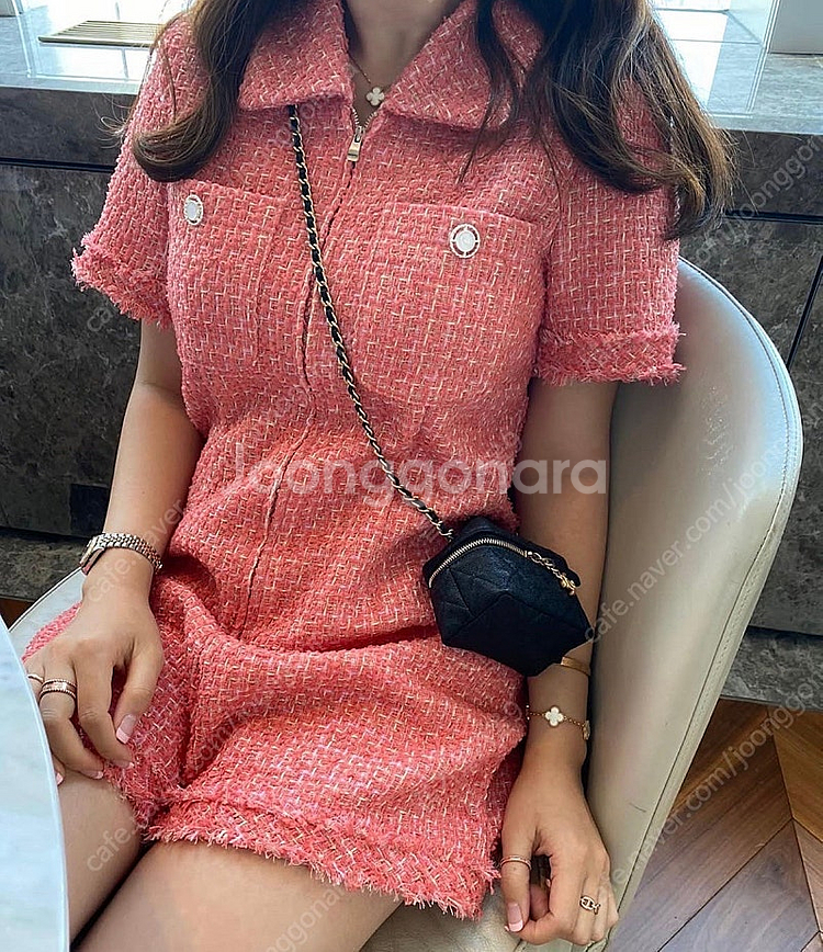 마드모아젤 에린 트위드 점프수트 에린마켓--0