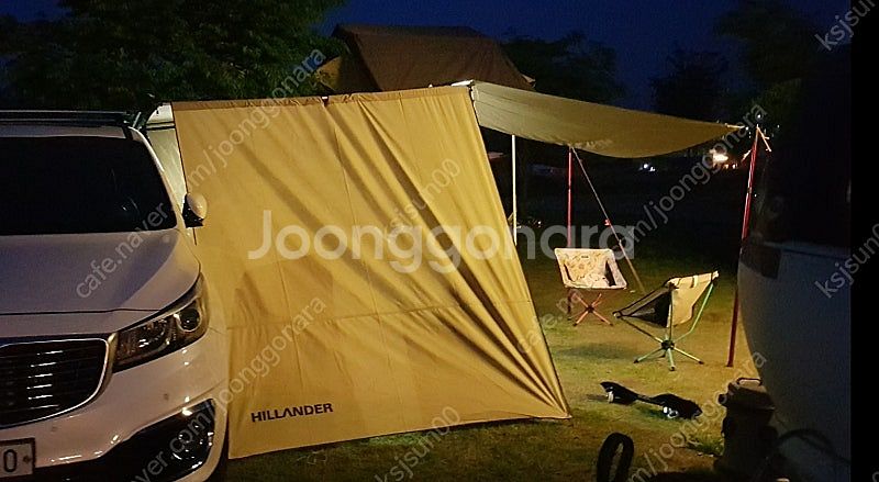 힐랜더 싸파리1900 텐트 언액스 뱅퀴시 사이드어닝 가...--3
