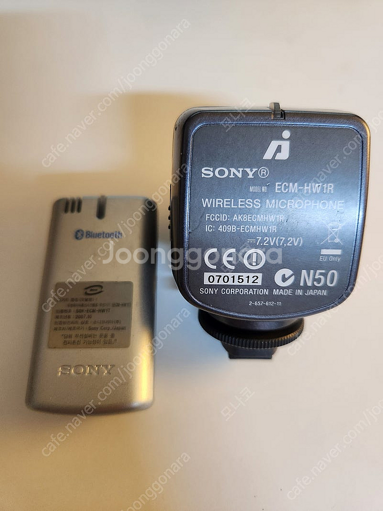 소니 캠코더용 블루투스 무선마이크 ECM-HW1R--2