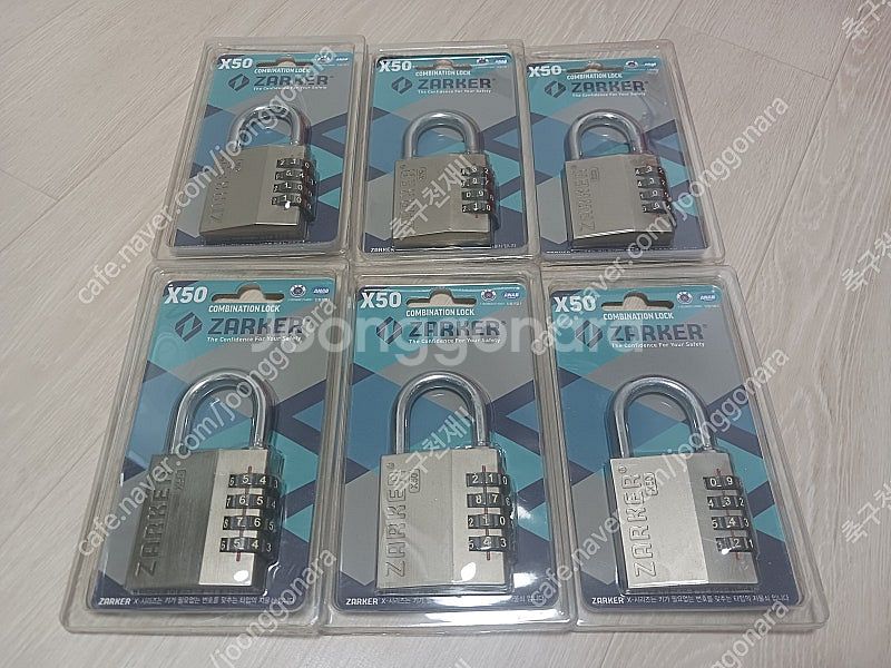 ZARKER 자커 다이얼 자물쇠 X50 번호키 잠금장치--0