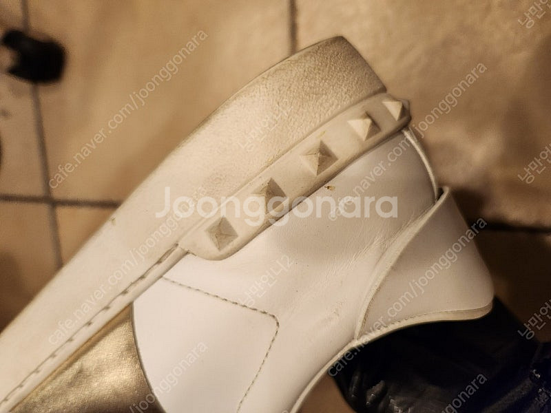 정품 발렌티노 히든 골드 스니커즈--7