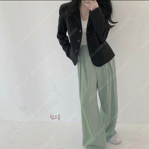 H&M 와이드 핀턱 슬랙스 하이웨스트 팬츠바지 34XS//에이블리W컨셉지그재그29cm에잇세컨즈.