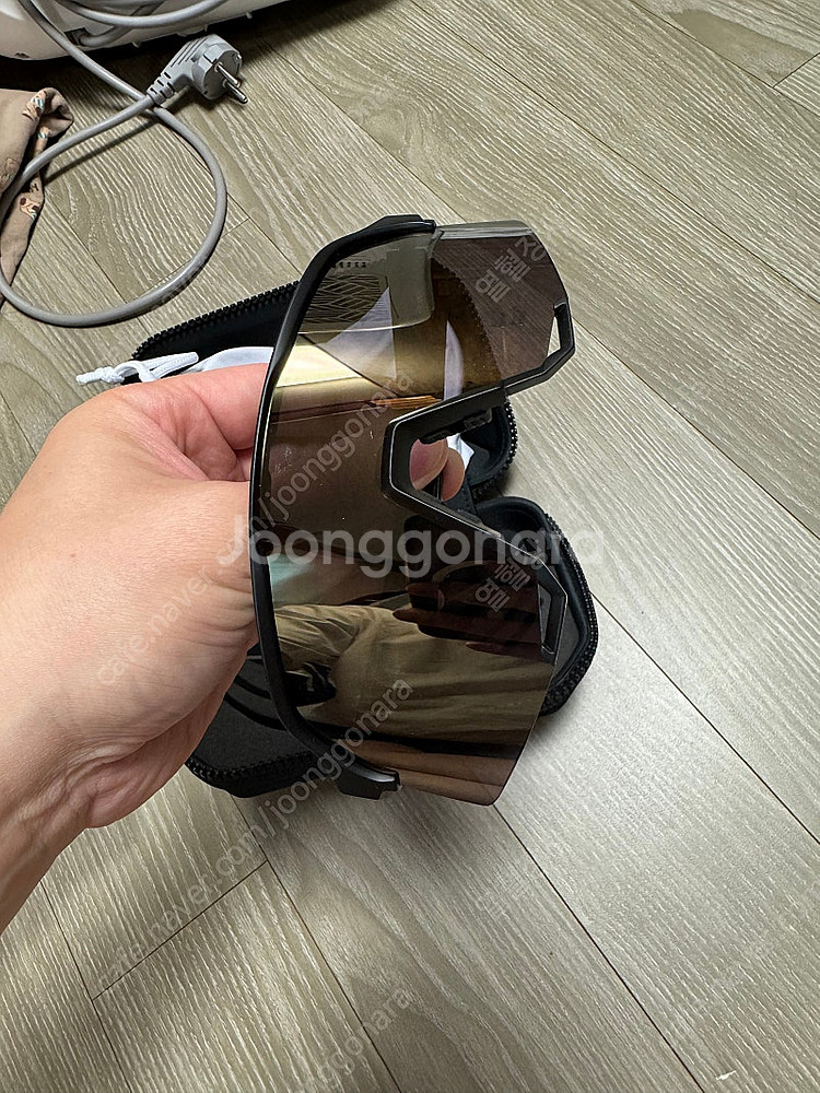 100퍼센트 고글 S3 블랙, 골드 미러렌즈 미사용 신...--1