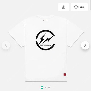 (XL) 클랏 x 프라그먼트 티셔츠 미개봉 새상품