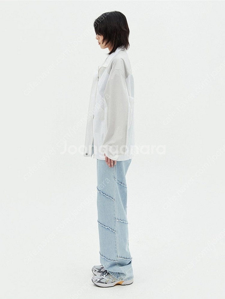 <미개봉 새상품> 마뗑킴 코팅점퍼 바람막이 / 화이트--2