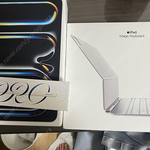 아이패드 프로13 m4 2tb 셀룰러 단순개봉 애케플(o), 펜슬 프로, 매직 키보드등 풀세트