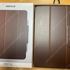 노마드(NOMAD) 아이패드 프로 M4 11인치 가죽 폴리오 케이스 마그네틱커버/애플펜슬 수납