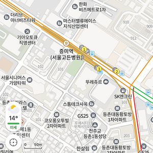 증미역 주변 월주차 자리 구합니다