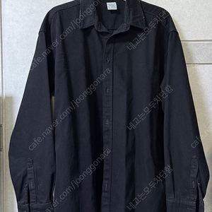 에스티유 블랙 데님 오버 셔츠 L size/ /타일레 taille DIAGONAL LOGO LONG SLEEVE TOP 블랙 4size / 유스 Heavy-weight Knit C