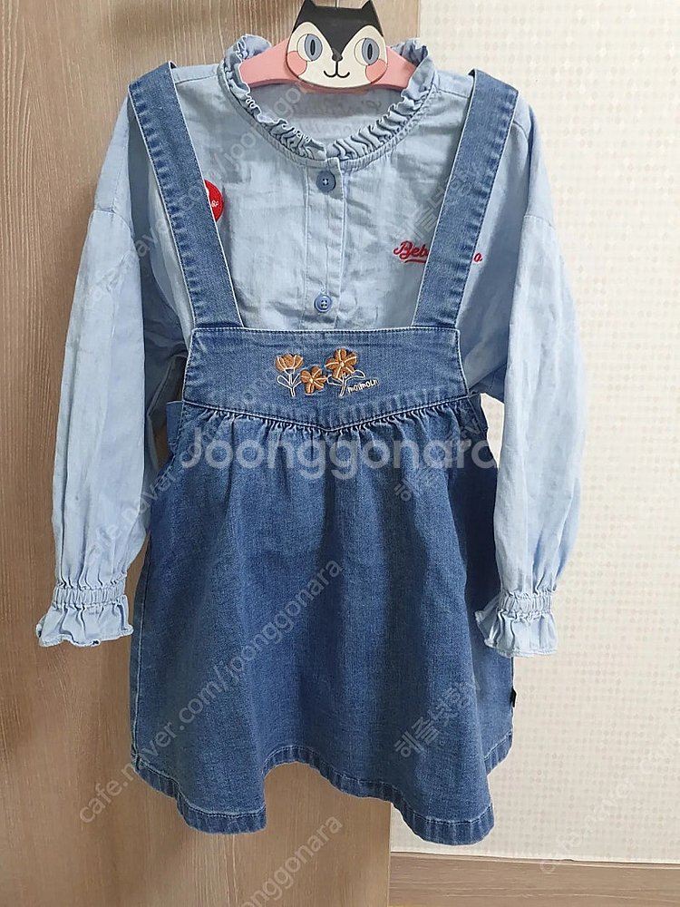 여아옷5-6세)베베드피노 블라우스120+ 모이몰른 치마...--0