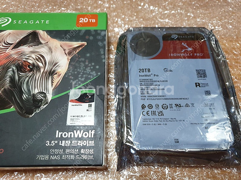 SEAGATE-IronWolf Pro(20TB)HDD/미개봉~팝니다--1