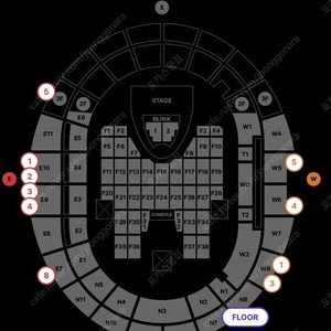 <최저가> 7월 5일 6일 토요일 블랙핑크 콘서트 W10구역 W6구역 2/4연석