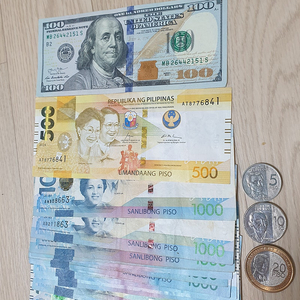 필리핀 페소와 100달러