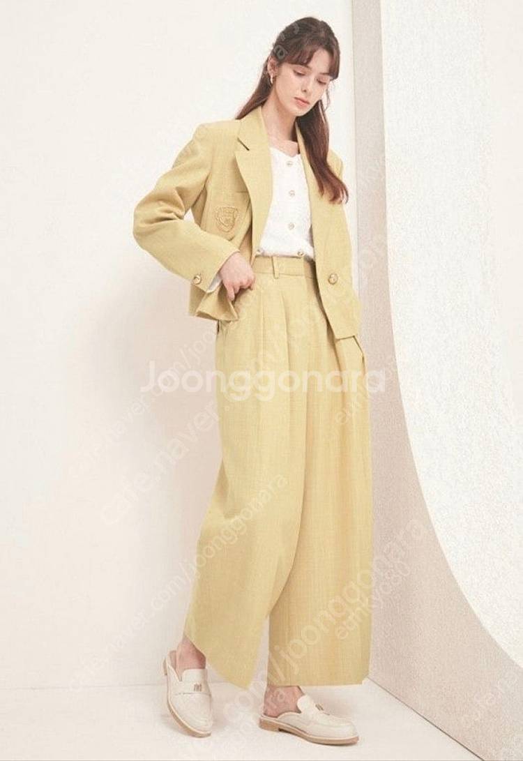 마인 로고 자수 원버튼자켓 타임 랑방 라밤바룸--0