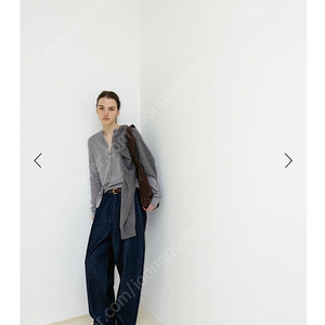 le17septembre 르917 CURVED DENIM PANTS INDIGO